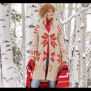 Sundance Nordic sweater coat-medium